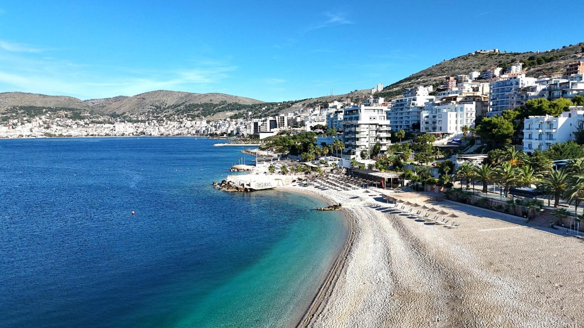 Ferienwohnung Sunset Penthouse Sarandë Exterior foto