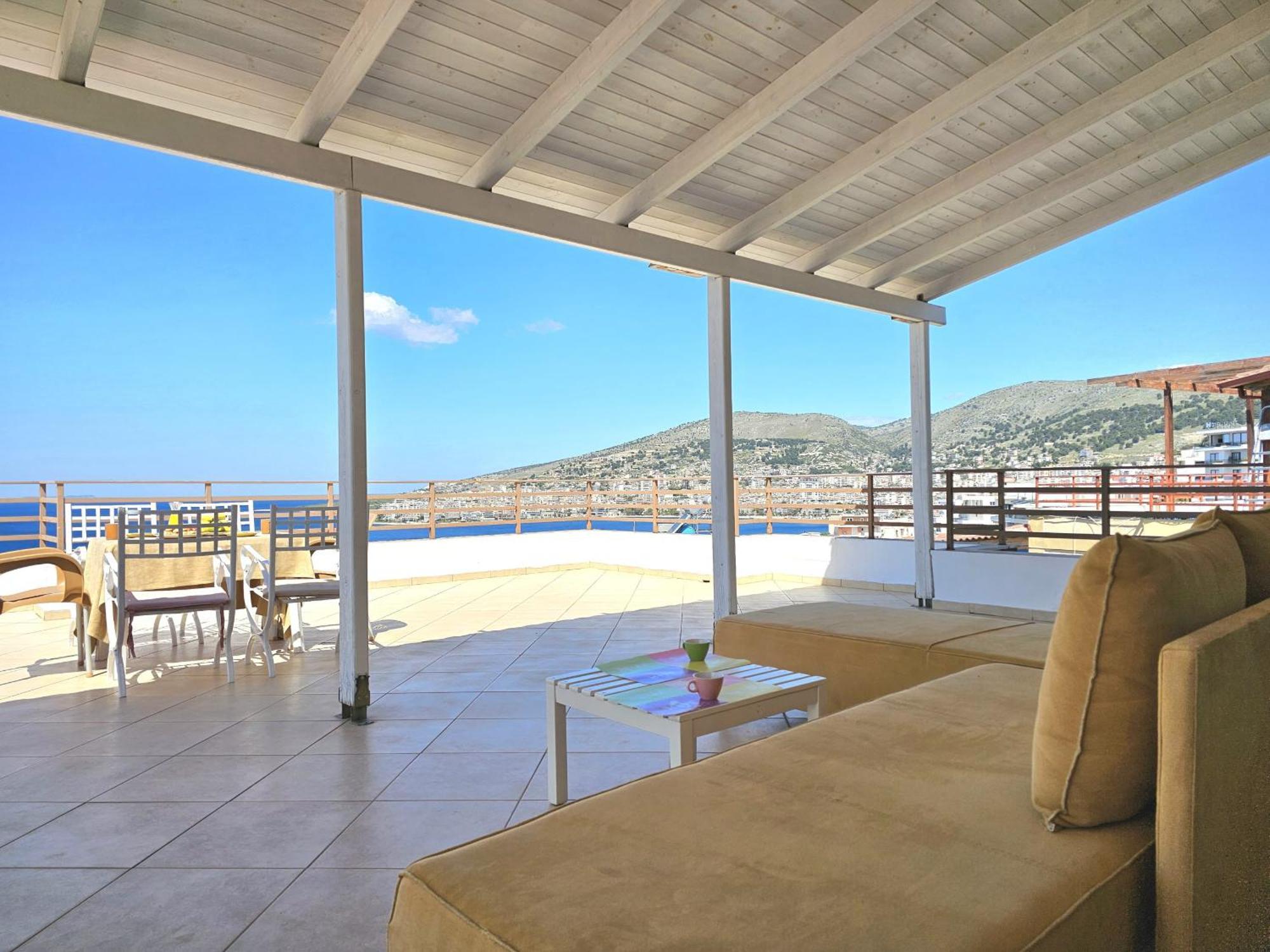 Ferienwohnung Sunset Penthouse Sarandë Exterior foto