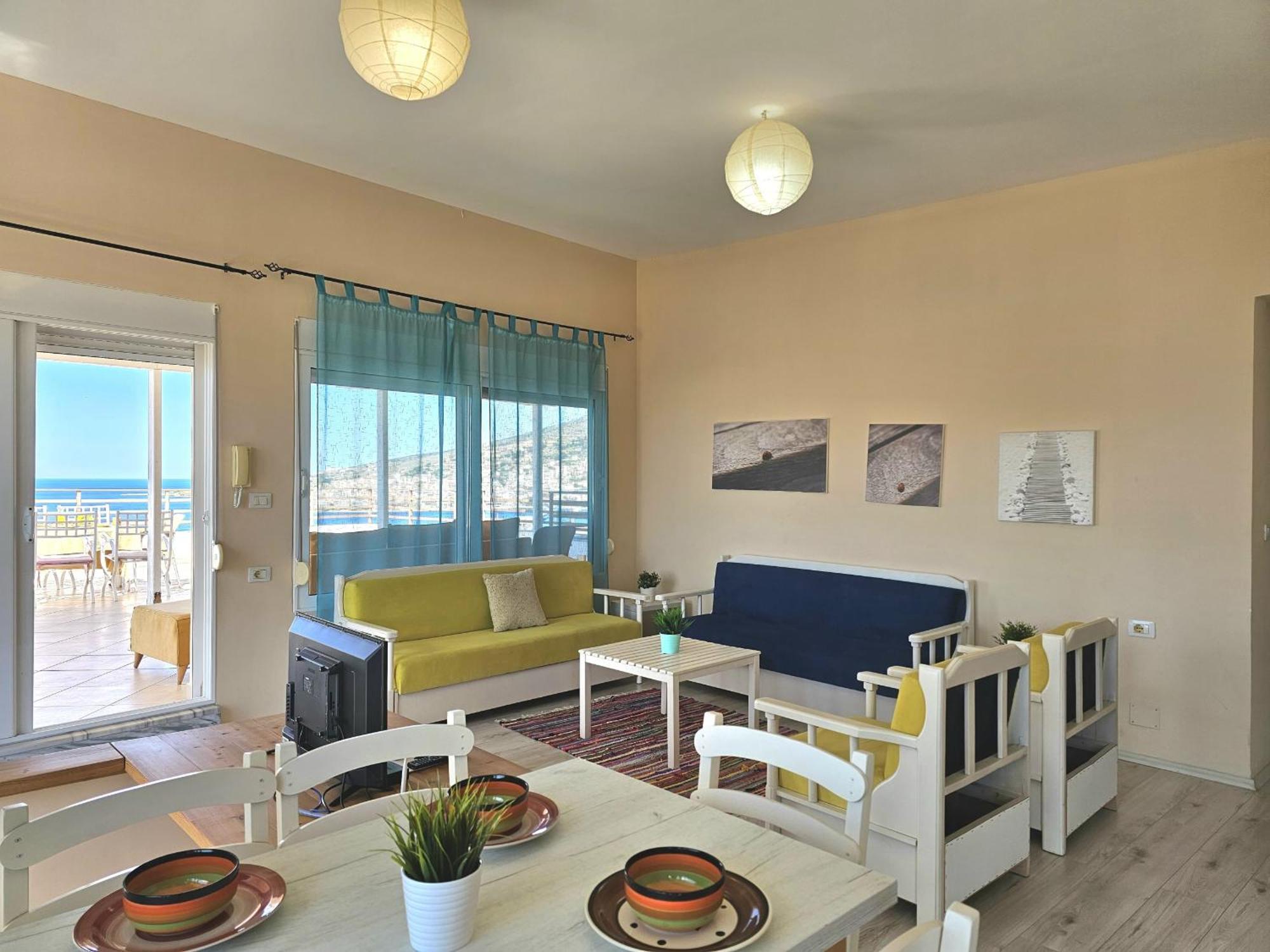 Ferienwohnung Sunset Penthouse Sarandë Exterior foto